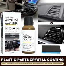 Rejuvenecedor para Plásticos Automotivos 30ml - Restaura Cor, Brilho e Protege contra UV, Inclui Esponja