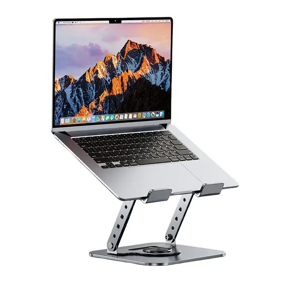 Suporte de Metal Ajustável Para Notebook 10 Ate 17" Giratória de 360°