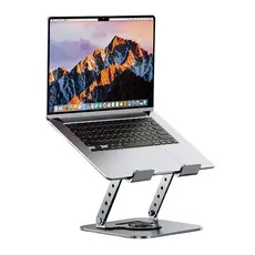 Suporte de Metal Ajustável Para Notebook 10 Ate 17" Giratória de 360°