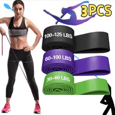 Kit 3 Elástico Super Band Borracha Crossfit Extra Forte
