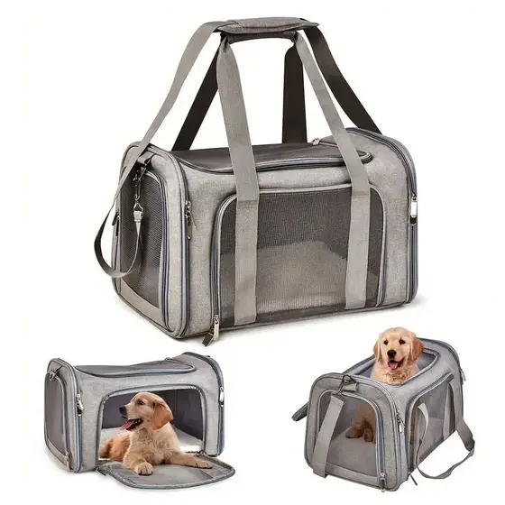 Bolsa de transporte para cães e gatos Mochila Mala de viagem para avião