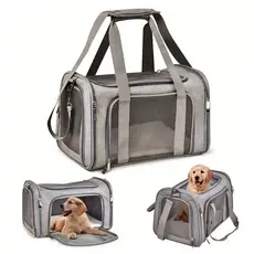 Bolsa de transporte para cães e gatos Mochila Mala de viagem para avião