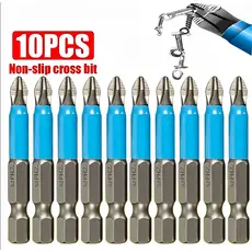 Jogo 10 Bits Ponteira Phillips Imantada Furadeira Parafusadeira Antiderrapante