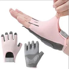 1 Par De Luvas De Ginástica Antiderrapantes Respiráveis Para Homem Mulher Fitness Construção Corporal
