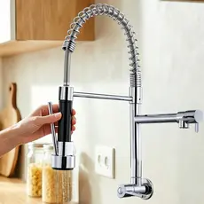 Torneira de cozinha de nível gourmet 丨 Linha completa de torneiras com mola 丨 Estilo luxo leve