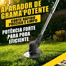Roçadeira Aparador丨Cortador de grama sem fio doméstico | 48V bateria dupla | conjunto com três lâminas