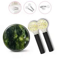 Esferas De Vidro Pequena Para Cromoterapia om Glitter  Dourada