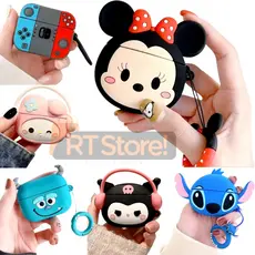 Capa Protetora AirPods 3 Silicone 3D Personagens Case Antichoque Capinha Resistente