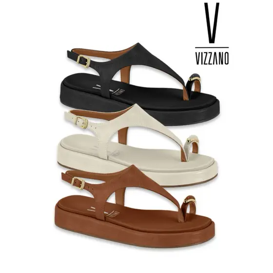 Tamanco Vizzano Feminino de Dedo Casual Confortável Leve para o Dia a Dia
