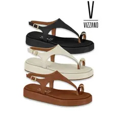 Tamanco Vizzano Feminino de Dedo Casual Confortável Leve para o Dia a Dia