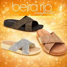 Tamanco Beira Rio Flat Papete Feminino Confortável Leve Casual para Dia a Dia Original
