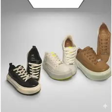 Tênis Vizzano Feminino Lançamento Exclusivo Conforto e Estilo nas Cores Preto, Caramelo e Branco