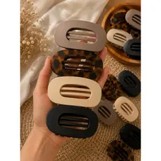 Kit Presilhas Prendedor Cabelo Oval Coreana Piranha Fosca Cores Promoção envio 24 horas Premium