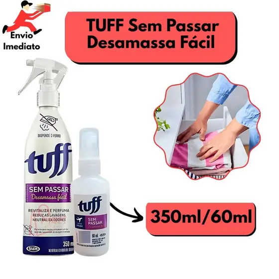 Kit Tuff Sem Passar 350 ML E 60 ML Spray Desamassa Fácil Start Neutraliza Odores Revitaliza Perfuma