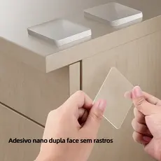 120 Pcs Fita Adesiva Dupla Face Forte e Removível para Montagem em Paredes de Madeira