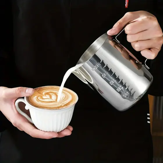 Jarra de Leite Inox 350ml/550ml para Latte Art e Baristas--6018