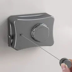 Linha De Lavanderia De Aço Inoxidável Varal Retrátil Ajustável Para Secagem De Roupas Internas E Externas Invisíve-AA