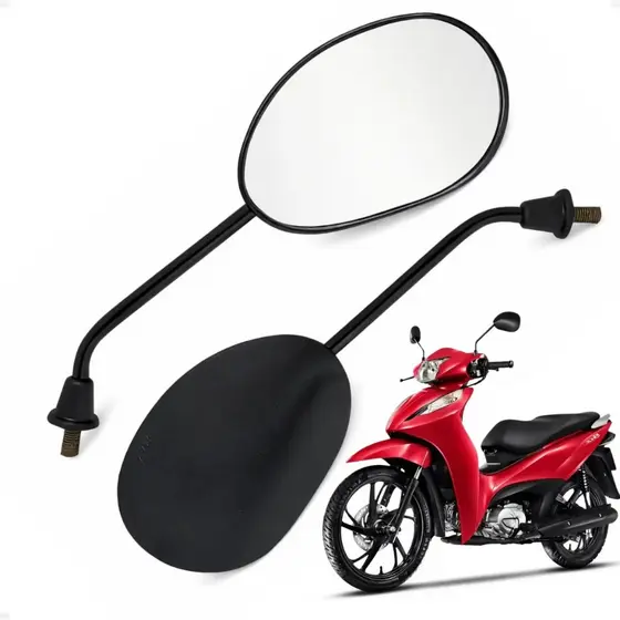 Par Espelho Retrovisor Biz 100 / 125 Bross 09 Modelo Honda