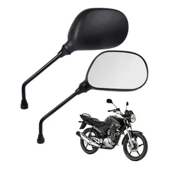 Par Espelho Retrovisor Yamaha Ybr 125 Factor Fazer 125 150 Xtz