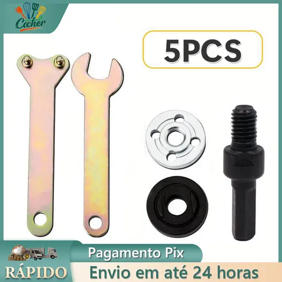 Adaptador Chave De Aperto Haste Para Parafusadeira Furadeira Esmerilhadeira Universal Conexão Disco