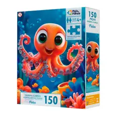 Quebra-Cabeças Polvo Fundo do Mar Com 150 Peças - Pais e Filhos