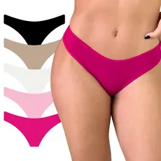 Kit 5 Calcinha de Algodão Feminina Cotton Respirável Antialérgico
