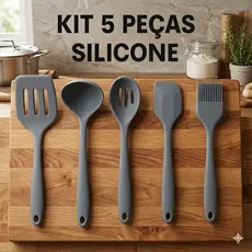 Jogo de Utensilios Cozinha Kit Peças Silicone