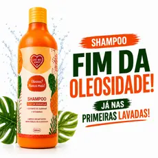 Shampoo para Cabelo Oleoso 500ml Controle da Oleosidade Limpeza Profunda Frescor Duradouro Sem Ressecar
