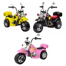 Motoca Motinha Elétrica Infantil Tipo Harley Bateria 6V Zippy Toys Com Música e Luzes