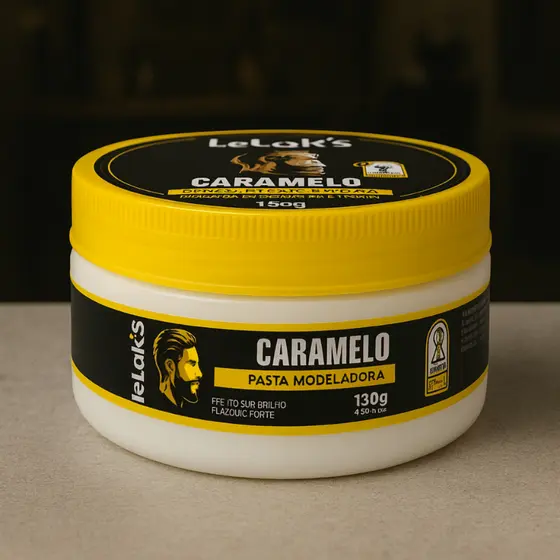 Pasta Modeladora Lelooks Caramelo 130g Efeito Semibrilho