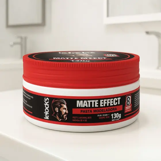Pasta Modeladora Lelooks Matte Effect 130g Efeito Seco Natural