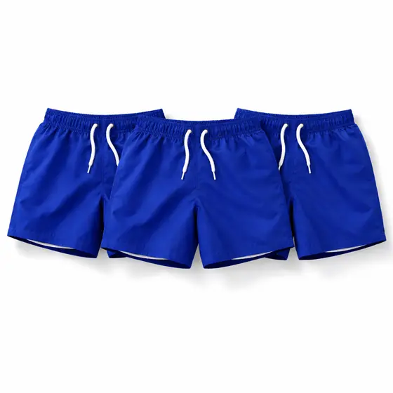 Kit Shorts Infantil Azul Royal Tactel Escolar 10/16 Uniforme Educação Física Promoção Envio Imediato