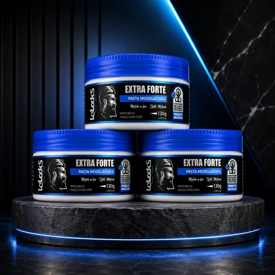 Kits Pastas Modeladoras LeLocks Extra Forte 130 Gramas p/ Revenda Pomadas pra Cabelo