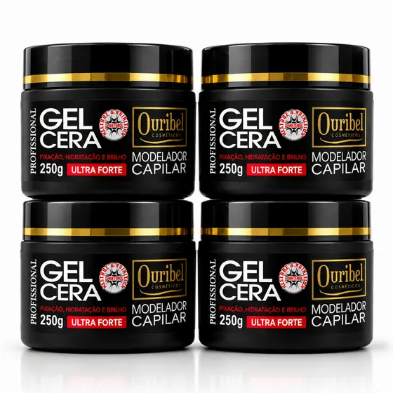 Kits Gel Cera Capilar Ultra Forte Ouribel 250g