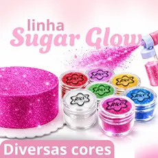 sugar glow Para Decoração de bolos e doces 10 gramas - Várias Cores