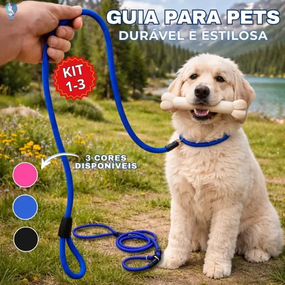 Guia unificada para Cachorro Coleira Ajustável guia deslizante Alta Resistência