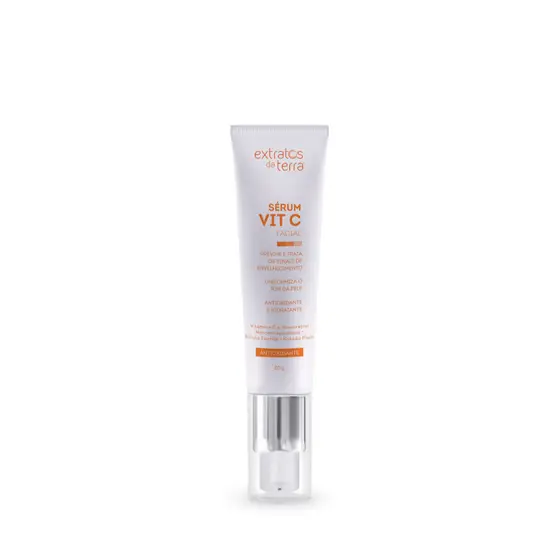 Serum Facial Vitamina C Uso Diario Pele Glow Extratos da Terra 30g