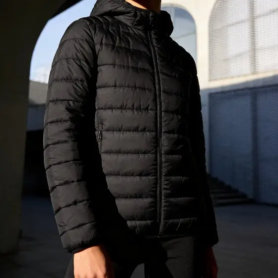 Jaqueta Puffer Unissex Frio Neve Nylon Impermeável Protege Vento Gelado Chuva Capa Com Capuz Bolso Interno Presente Pais