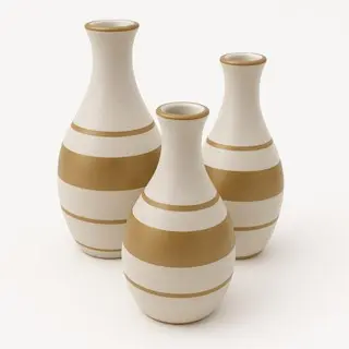Kit 3 Vasos Bojudinhos em Cerâmica
