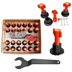 Kit 24 Nivelador de Rosca Reutilizável Espaçadores de azulejo com cabeça de nível de bolha