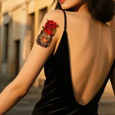 Tatuagem Temporária À Prova D'água Durável - 2 Unids À Prova D'Água para Pernas, Braços, Costas