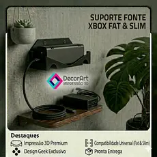 Suporte para fonte Xbox 360 Slim, Super Slim, Fat , Xbox One Fat Reforçado