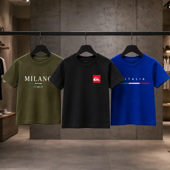 Kit 3 Camisetas Masculinas Estampadas Casual Italy– Algodão, Confortáveis e Modernas