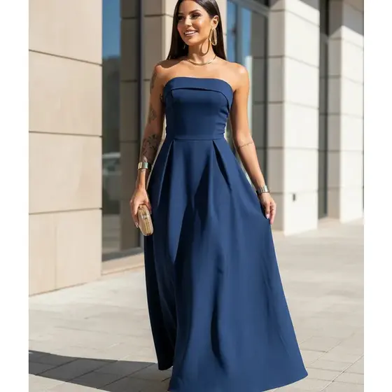 VESTILO LONGO TOMARA QUE CAIA COOR AZUL BEBE