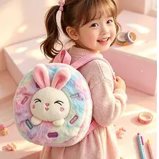 Mochilinha / Bolsa Infantil De Pelúcia / Fofa / De Unicórnio Para Meninas / Escola
