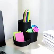 Porta-Canetas Organizador de Mesa - Suporte Multifuncional para Escritório e Home Office
