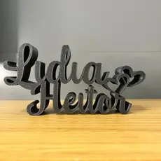 Letreiro Casal Personalizado - Impressão 3D / Presente Dia dos namorados / Love / Amor