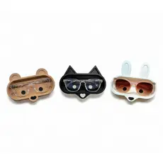 Porta Óculos Criativo de Bichinhos (Cachorro, Panda, Gato, Coelho, Urso) - Organizador e Decorativo