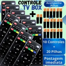 Controle Remoto Universal com 5 ou 10 Compatível Com Tv Box Envio Imediato Acompanha Pilha