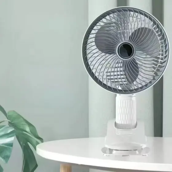Mini Ventilador Portatil e Recarregavel com Suporte para Celular e Clip de Suporte em qualqer lugar